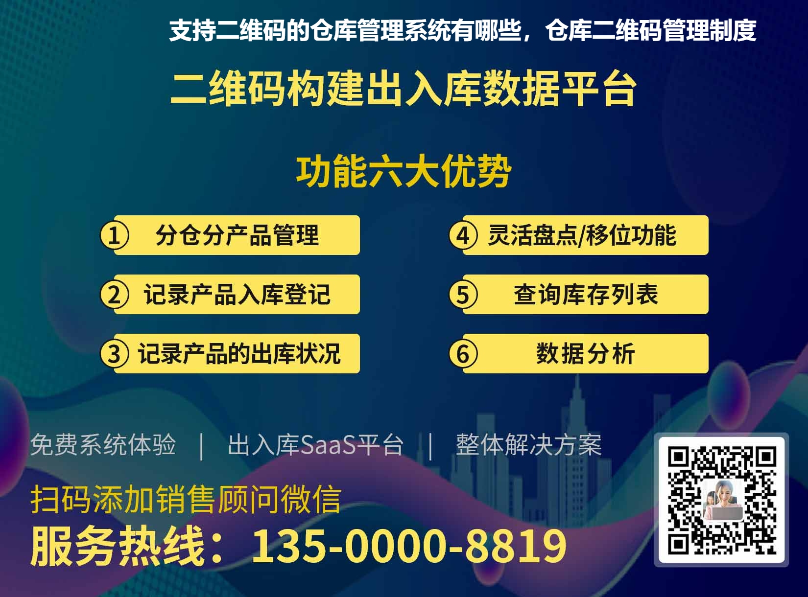 支持二维码的仓库管理系统有哪些，仓库二维码管理制度