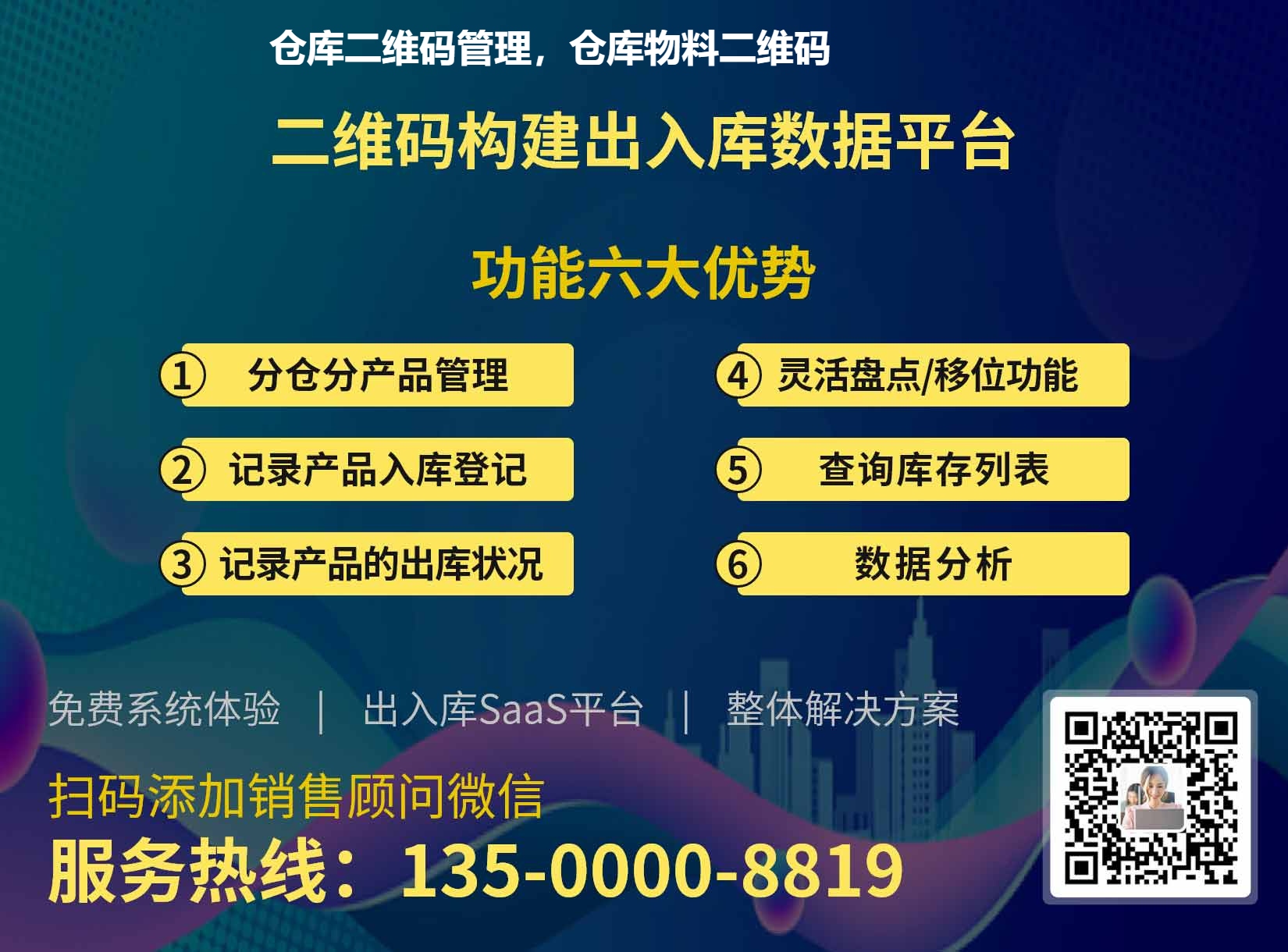 仓库二维码管理，仓库物料二维码