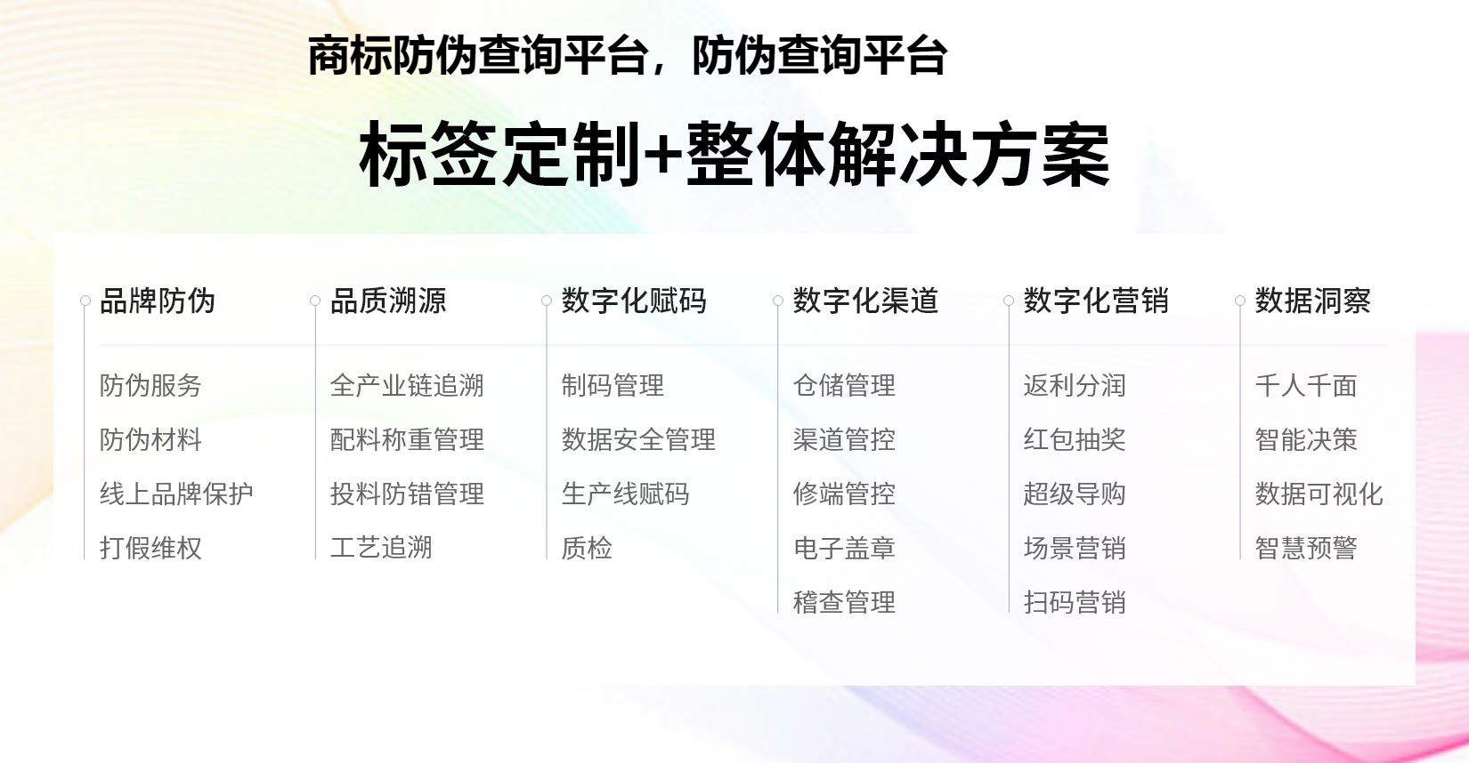 商标防伪查询平台，防伪查询平台