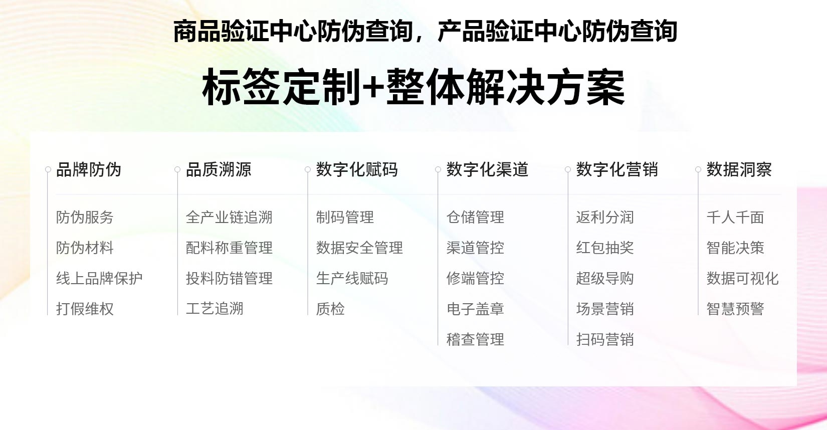 商品验证中心防伪查询，产品验证中心防伪查询