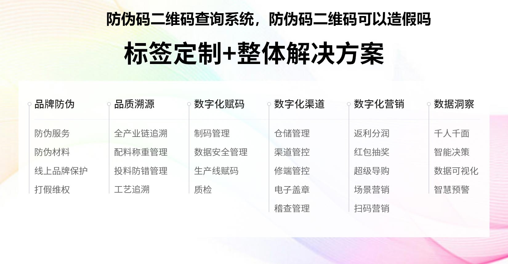 防伪码二维码查询系统，防伪码二维码可以造假吗