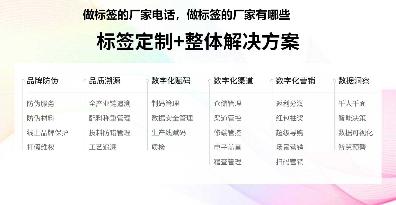 做标签的厂家电话，做标签的厂家有哪些