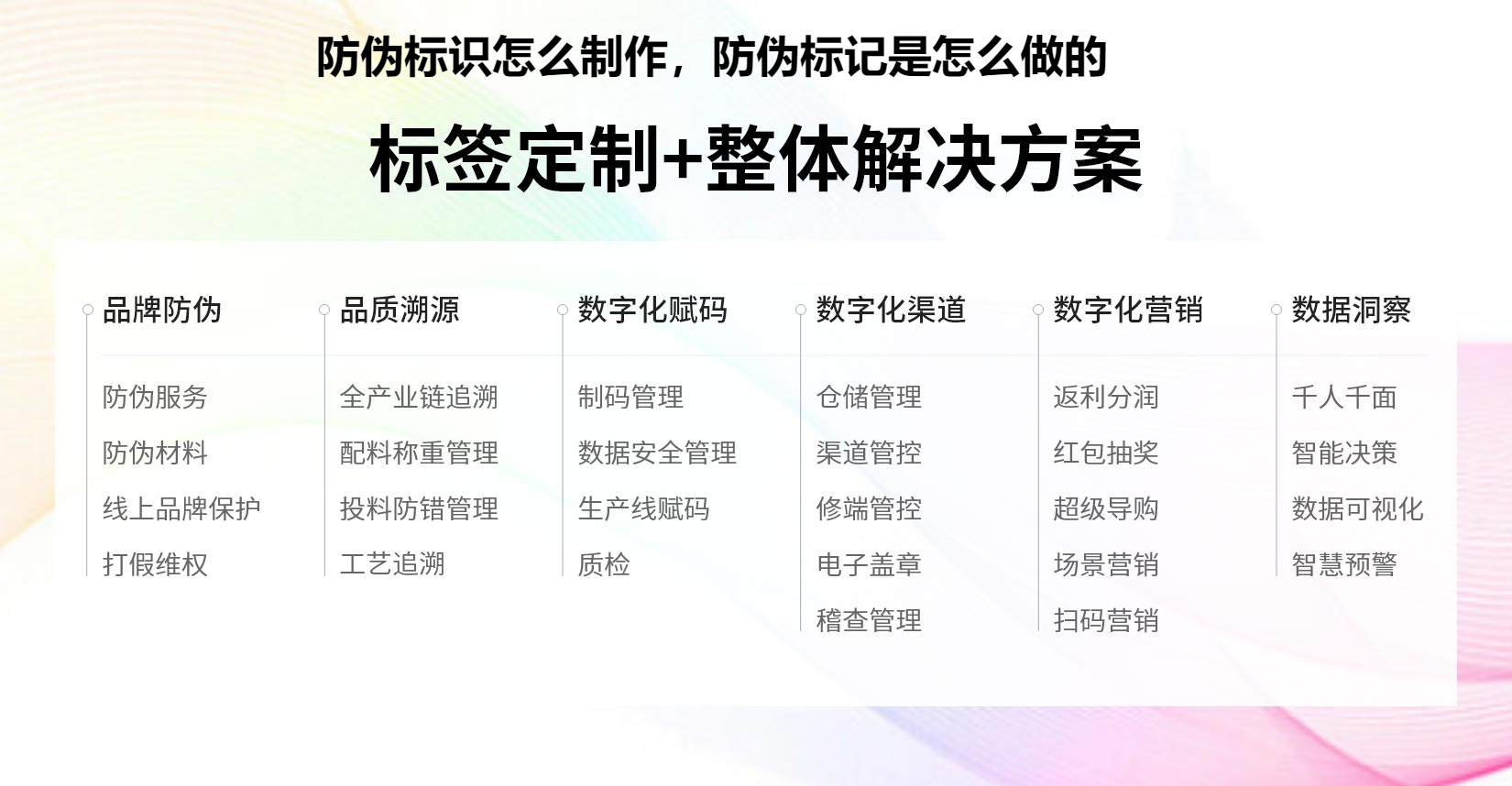 防伪标识怎么制作，防伪标记是怎么做的