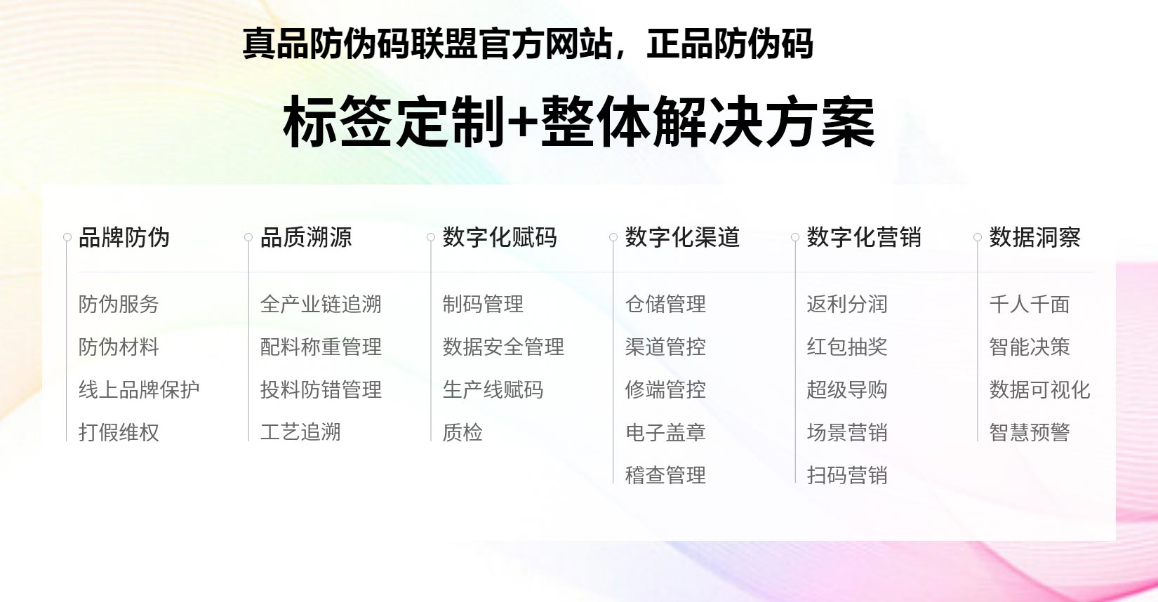 真品防伪码联盟官方网站，正品防伪码