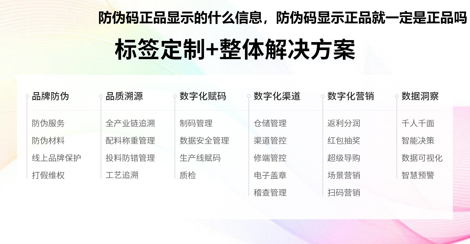 防伪码正品显示的什么信息，防伪码显示正品就一定是正品吗