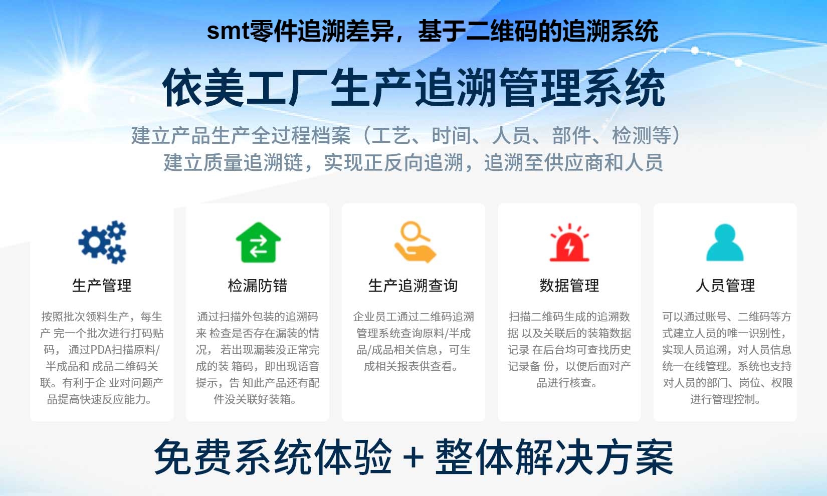 smt零件追溯差异，基于二维码的追溯系统