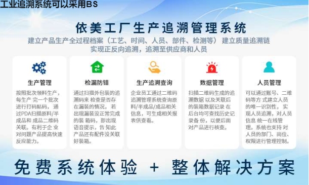 工业追溯系统可以采用BS