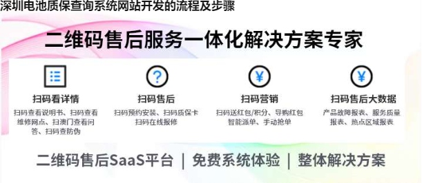 深圳电池质保查询系统网站开发的流程及步骤