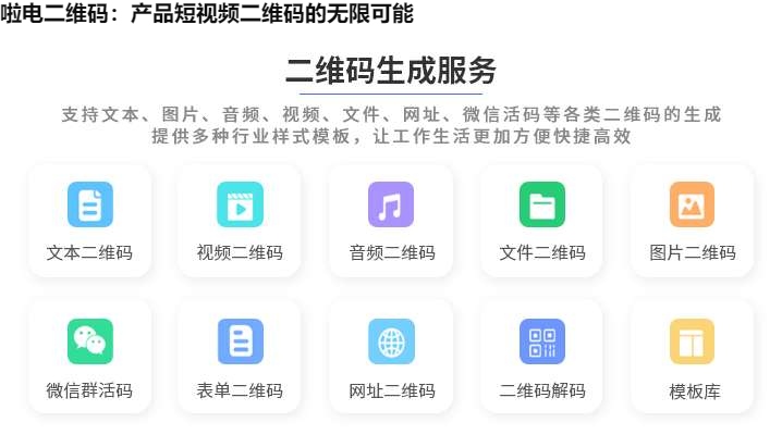 啦电二维码：产品短视频二维码的无限可能