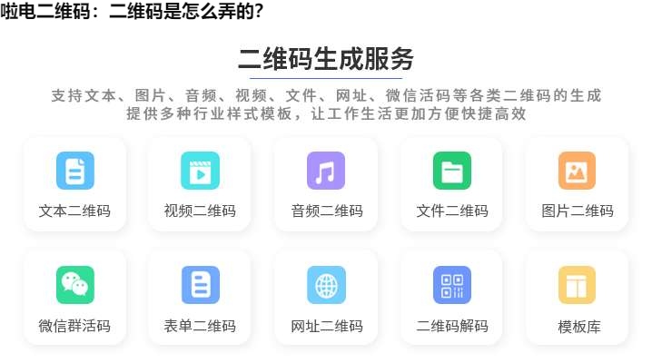 图片 啦电二维码:二维码是怎么弄的?