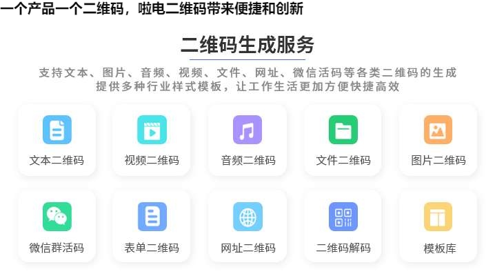 一个产品一个二维码,啦电二维码带来便捷和创新