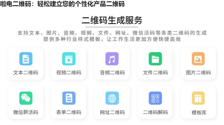 图片 啦电二维码:轻松建立您的个性化产品二维码