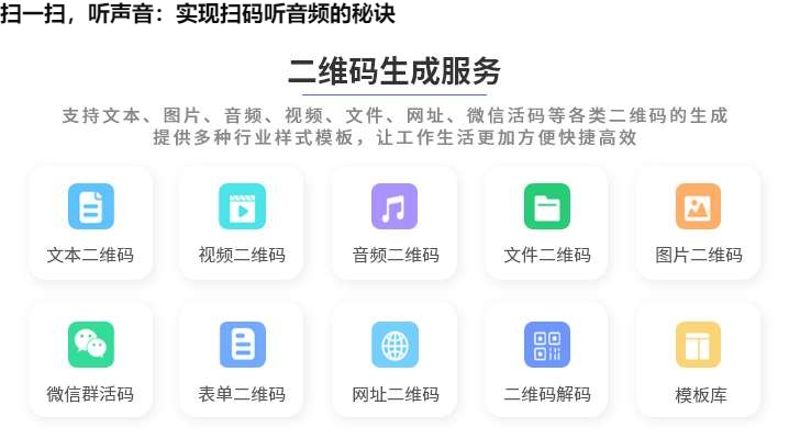 图片 扫一扫,听声音:实现扫码听音频的秘诀