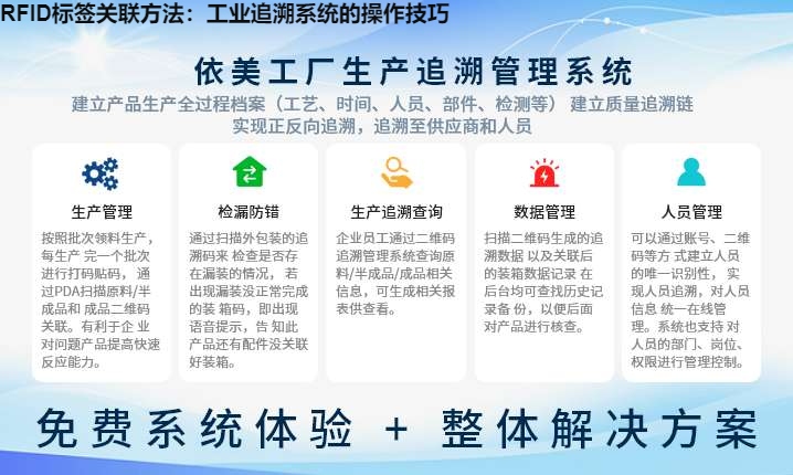 RFID标签关联方法：工业追溯系统的操作技巧