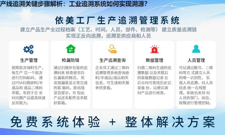 产线追溯关键步骤解析：工业追溯系统如何实现溯源？