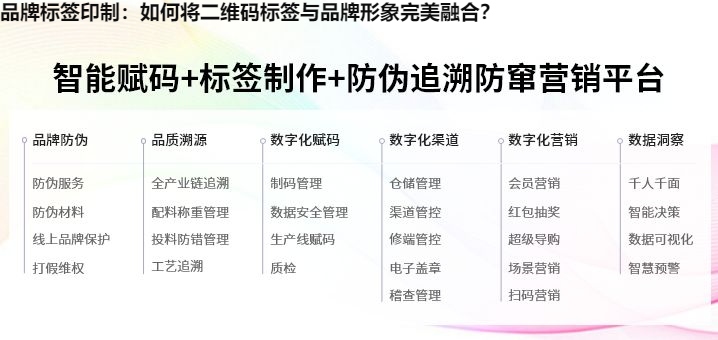 品牌标签印制：如何将二维码标签与品牌形象完美融合？