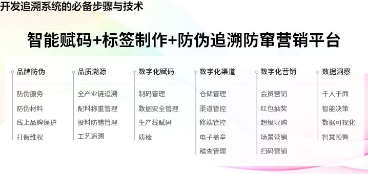 开发追溯系统的必备步骤与技术