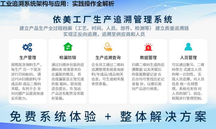 工业追溯系统架构与应用：实践操作全解析