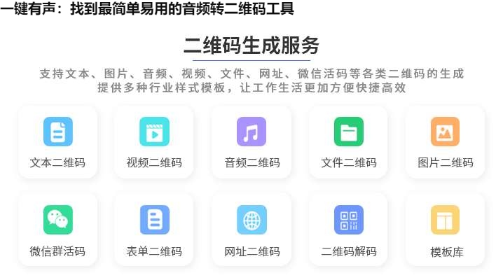 图片 一键有声:找到最简单易用的音频转二维码工具