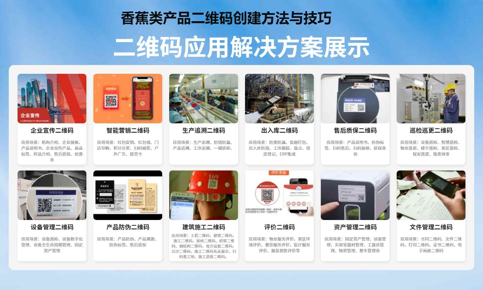 香蕉类产品二维码创建方法与技巧