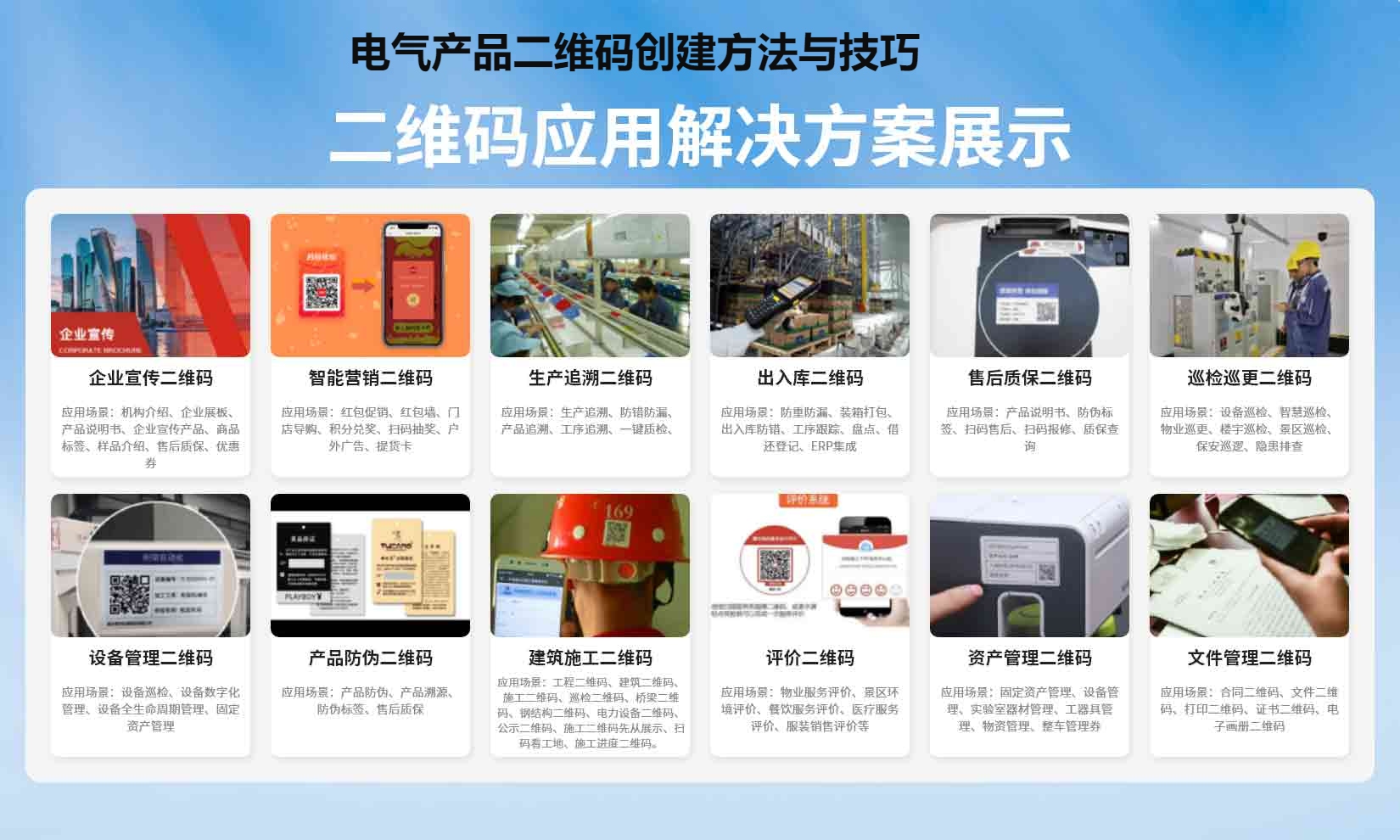 电气产品二维码创建方法与技巧