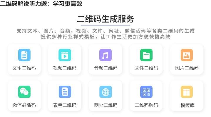 二维码解说听力题：学习更高效