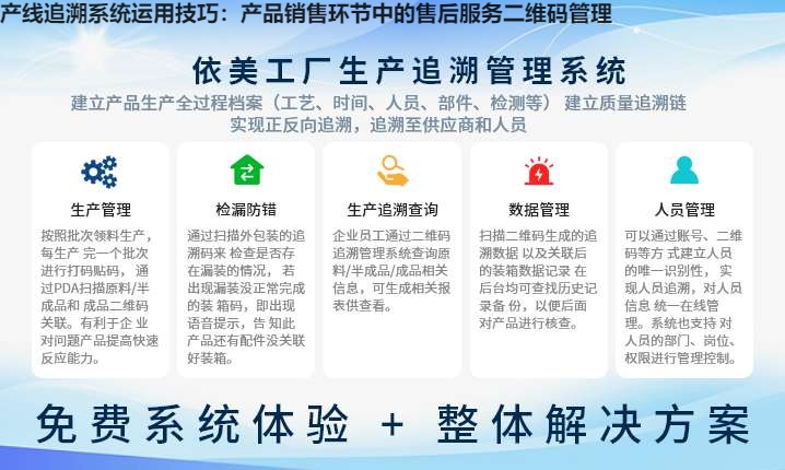 产线追溯系统运用技巧：产品销售环节中的售后服务二维码管理