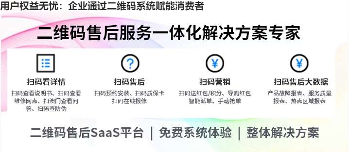 用户权益无忧：企业通过二维码系统赋能消费者