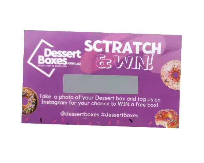 Promotional scratch cards