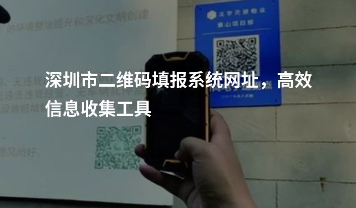 深圳市二维码填报系统网址，高效信息收集工具