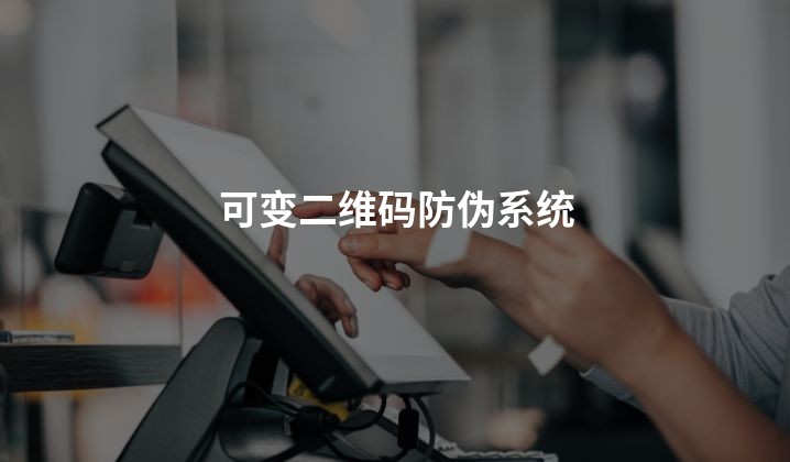 可变二维码防伪系统